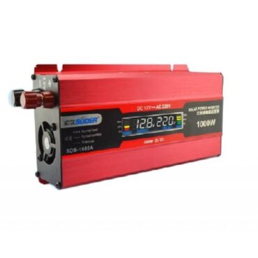 "Inverter 1000W Τροποποιημένου Ημιτόνου από 12V σε 220V+5V USB SUOER SDB-1000A"